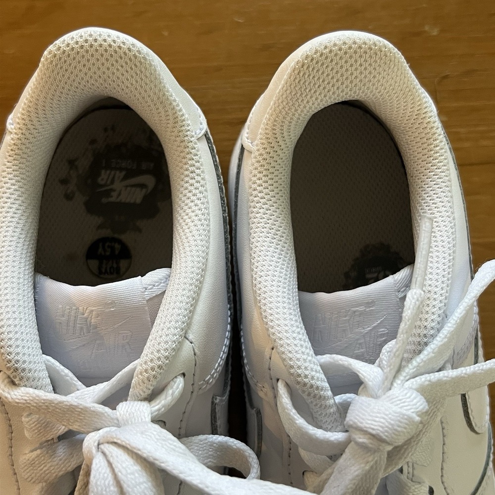 Nike Air Force 1 Low White Sneakers Shoes Youth 4.5Y FV5951-111 AF1 - Picture 8 of 9